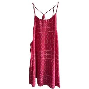 Decree Pink Sleeveless Babydoll Halter Tank Size XL